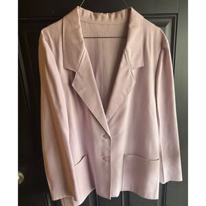 Vtg Pink Blazer Size Med Runs Small